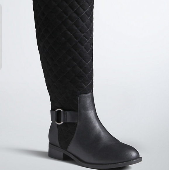 torrid Shoes - Torrid quilted harness riding boot 8W